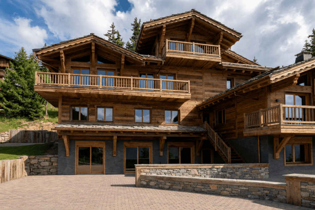 Chalet de montagne en bois et pierre - DC Constructions SA