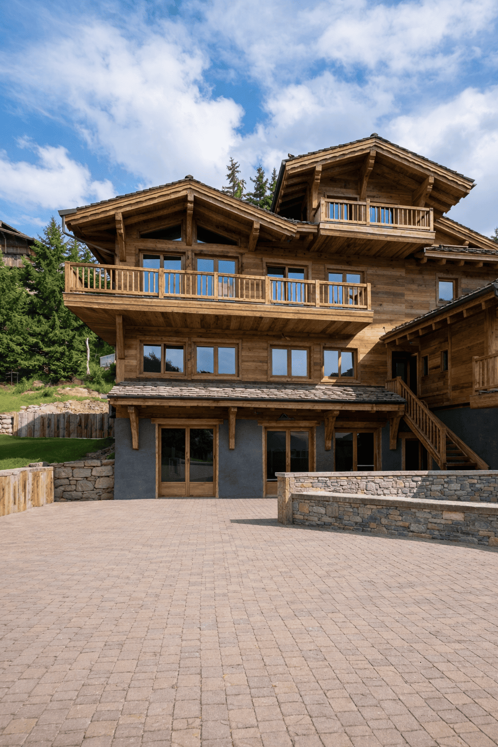 Chalet de montagne en bois et pierre - DC Constructions SA