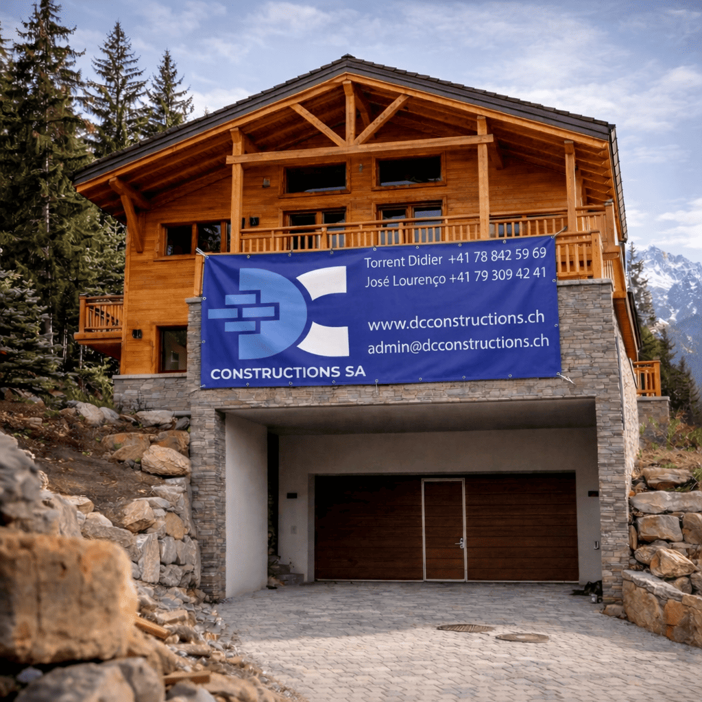 Entreprise de construction Montana - DC Constructions - Construction d'un chalet